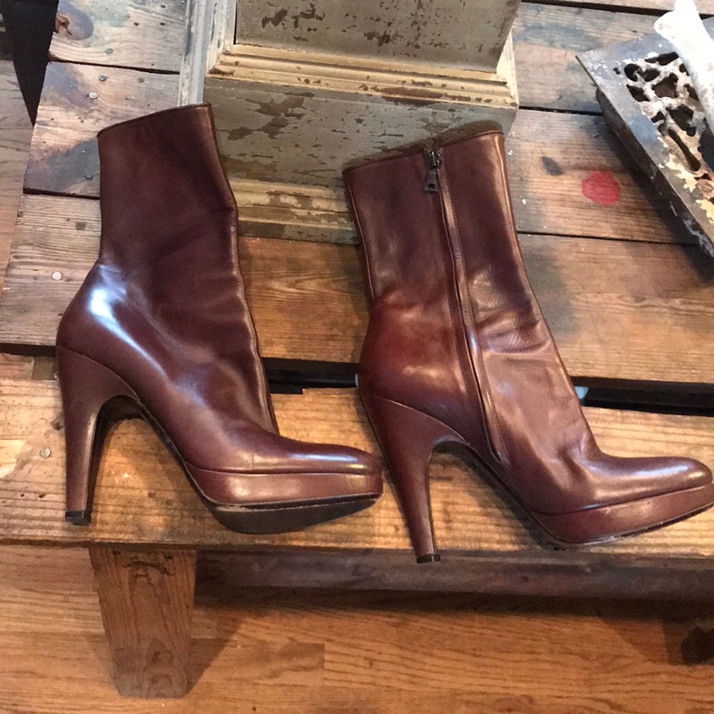 Prada Vero Cuoio Booties